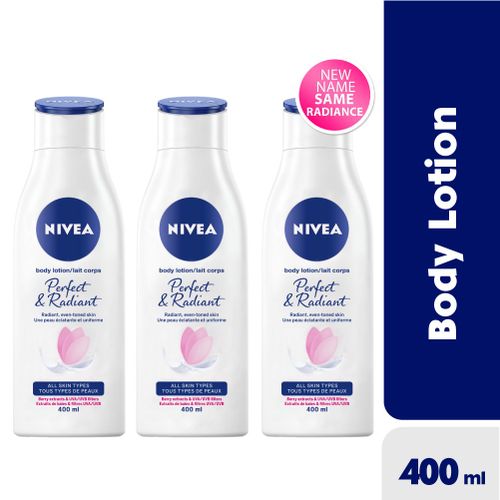 NIVEA Watimagbo Pack- Perfect & Radiant Body Lotion - 400ml (Pack of 3)