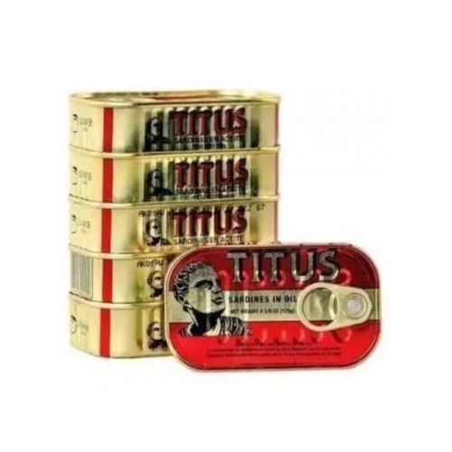 Titus Sardines In Vegetable Oil - 125g X 6 Tins