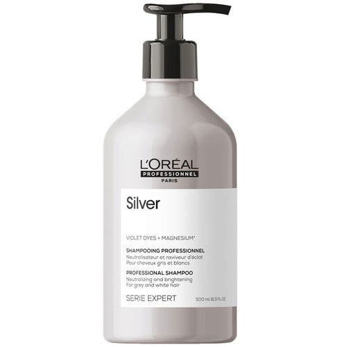 L'Oréal Professionnel Silver Shampoo - For Grey, White Or Light Blonde Hair 500ml